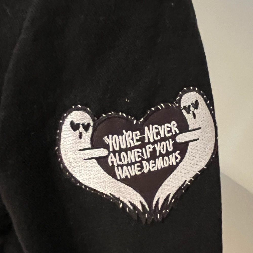 CUSTOM Skull & Rose Upcycled Rage Tripp NYC Buckle Coat MyChemRo Edition Sz S - Picture 15 of 16
